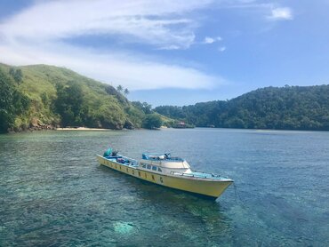 Moluccas: Boat in Halmahera's Far Island Region