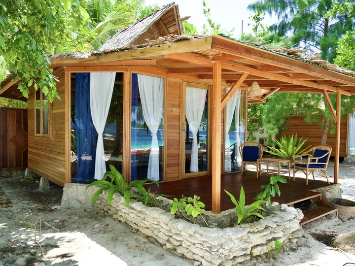  Agusta Eco Resort Deluxe Cottage exterior view, Raja Ampat, Indonesia