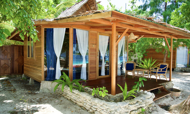  Agusta Eco Resort Deluxe Cottage exterior view, Raja Ampat, Indonesia