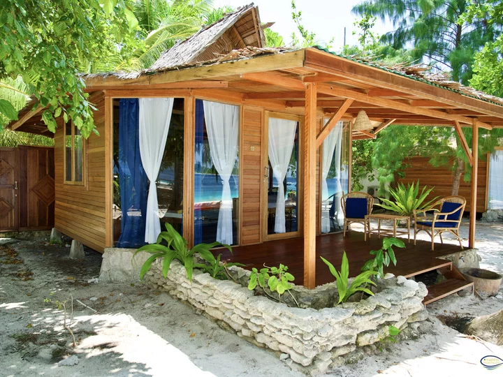 Agusta Eco Resort Deluxe Cottage Außenansicht, Raja Ampat, Indonesien