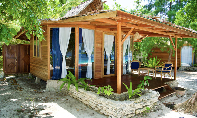 Agusta Eco Resort Deluxe Cottage Außenansicht, Raja Ampat, Indonesien