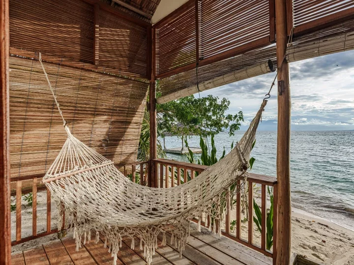 Sunset Villa in Reconnect Resort: Terrace with Hammock and Ocean View