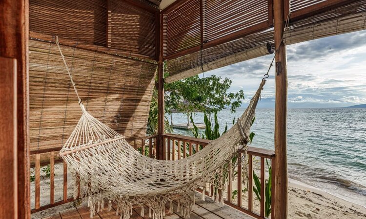 Sunset Villa in Reconnect Resort: Terrace with Hammock and Ocean View