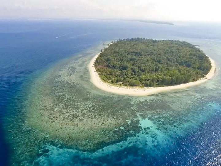 Moluccas - Morotai: Metita Beach & Dive Resort from bird's perspective