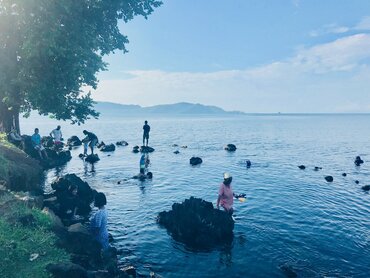Thermal spring on Halmahera, Moluccas