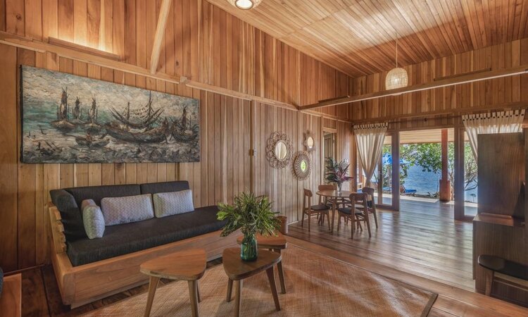  North Sulawesi, Siladen Resort & Spa: Double Bedroom Beach Villa, interior view