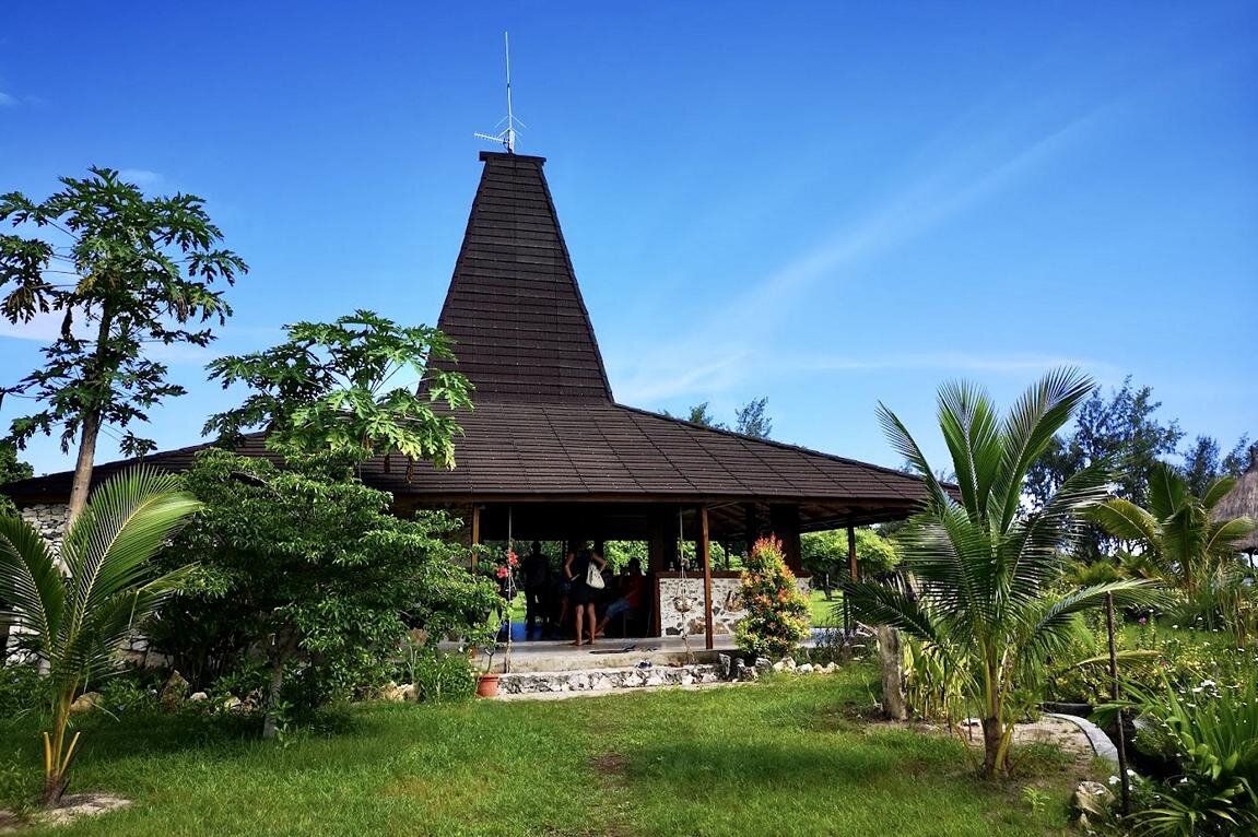 Blick aufs Gartenrestaurant: Eco Resort Sumba Dream, Insel Sumba