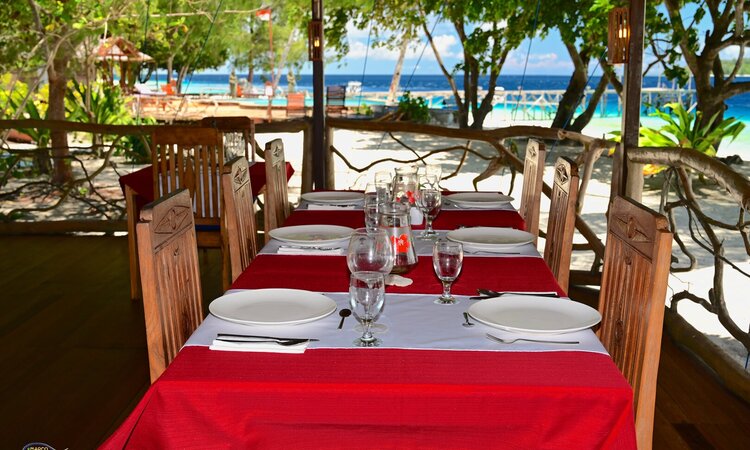  Open Air Restaurant im Agusta Eco Resort, Raja Ampat