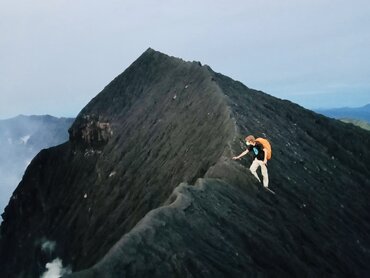 Moluccas: At Dukono crater edge on Halmahera island