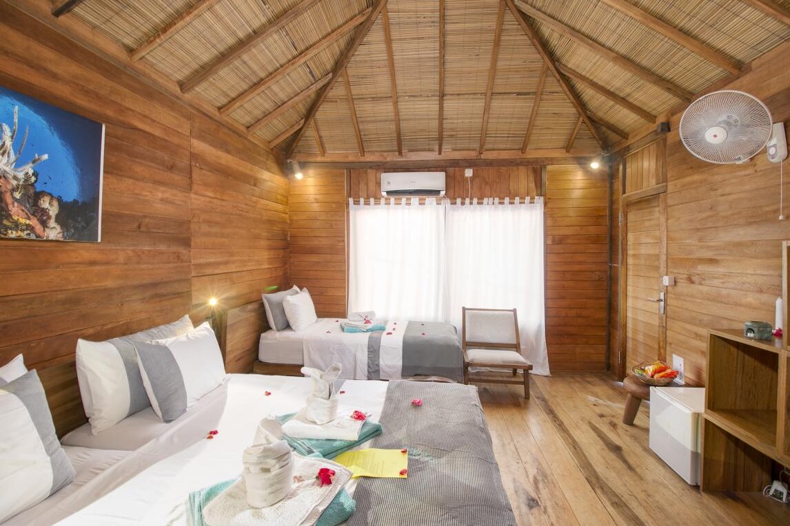 Kuda Laut Resort, Insel Siladen: Drei-Bett Superior Zimmer