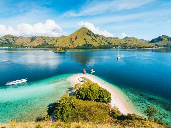 Island views in Komodo National Park, Indonesia