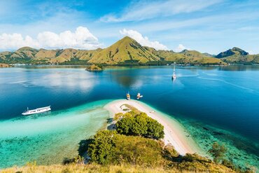 Island views in Komodo National Park, Indonesia