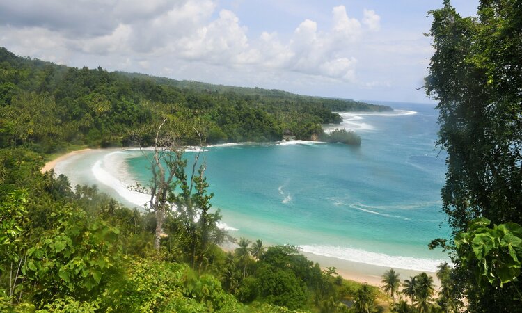 Untouched island world of the Moluccas: spice island Morotai, Indonesia