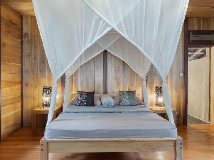 Sulawesi: Pulisan Jungle Beach Resort - Deluxe Bungalow Interior View