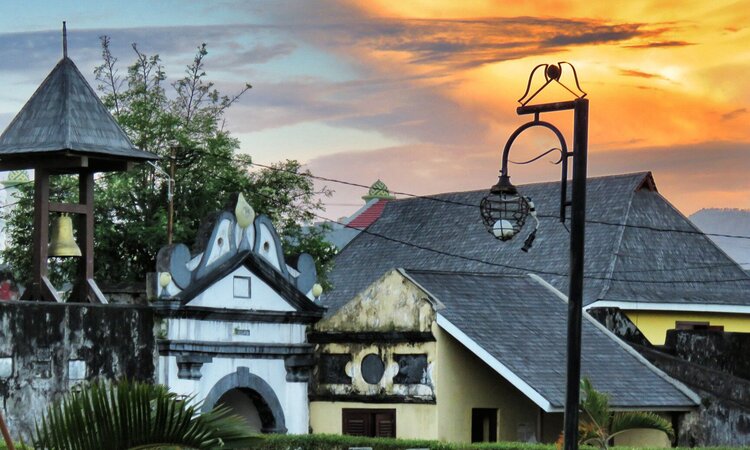 Spice Island of Ternate: Fortification at Sunset, Moluccas
