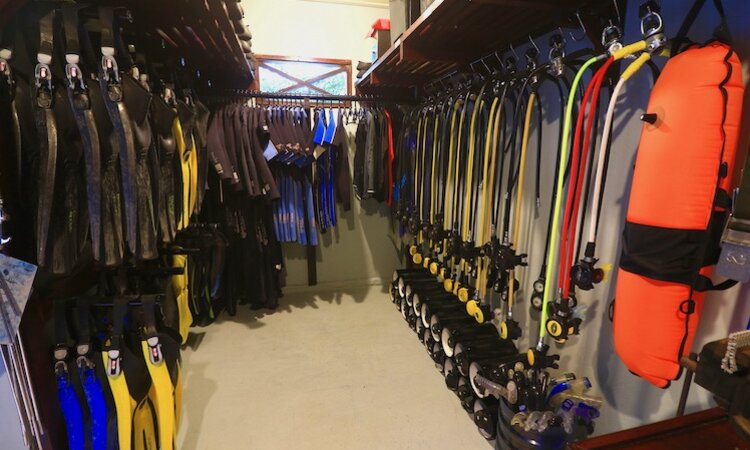 Sulawesi: Pulisan Jungle Beach Resort - Dive Center Rental Diving Equipment