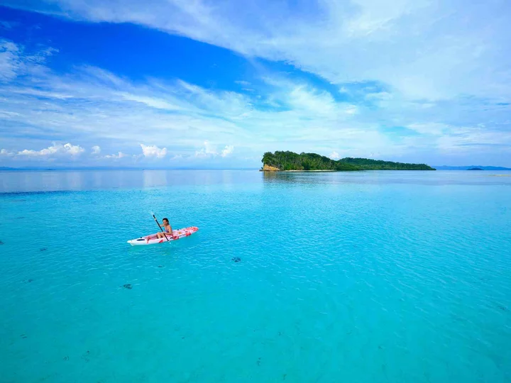  Kayaking from Cove Eco Resort, Yeben Island, Raja Ampat