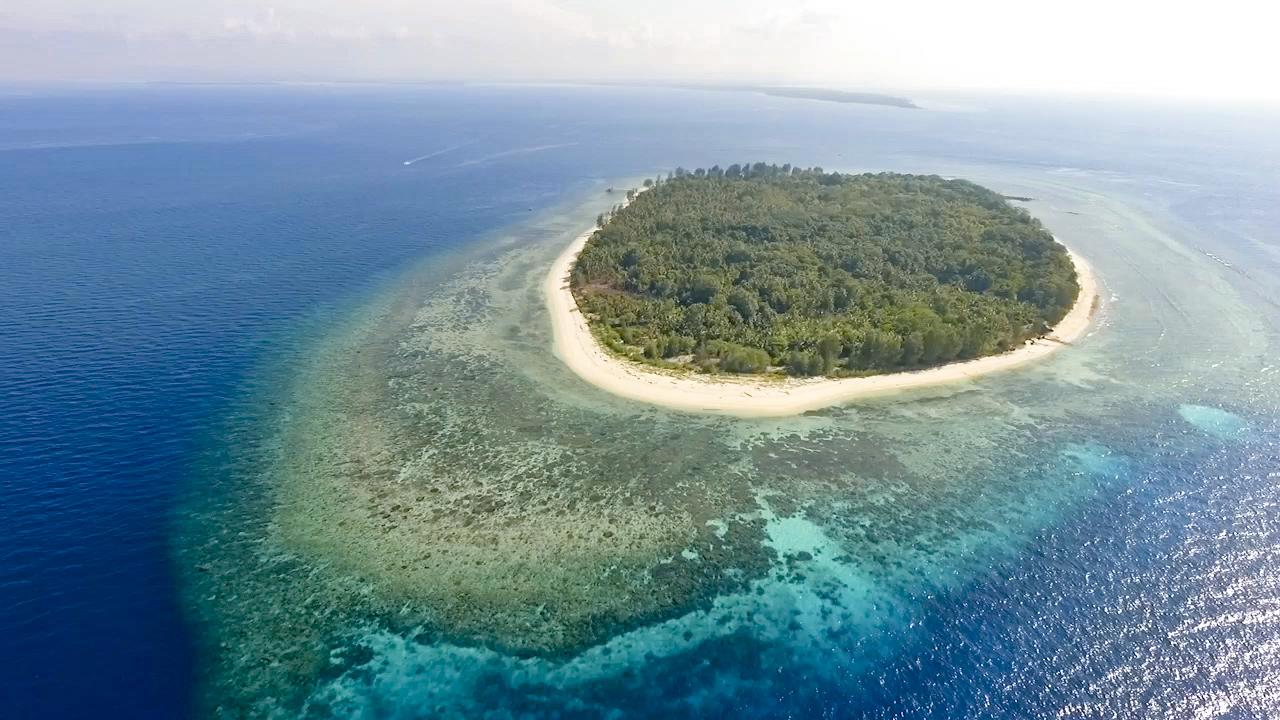 Moluccas - Morotai: Metita Beach & Dive Resort from bird's perspective