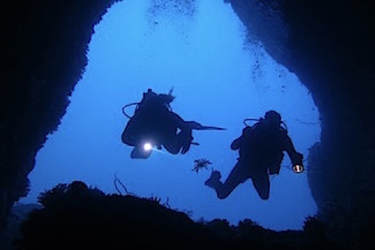  Sulawesi: Sea Souls Resort - Underwater cave