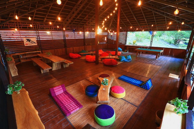 Sulawesi: Pulisan Jungle Beach Resort - Recreation Room Interior View