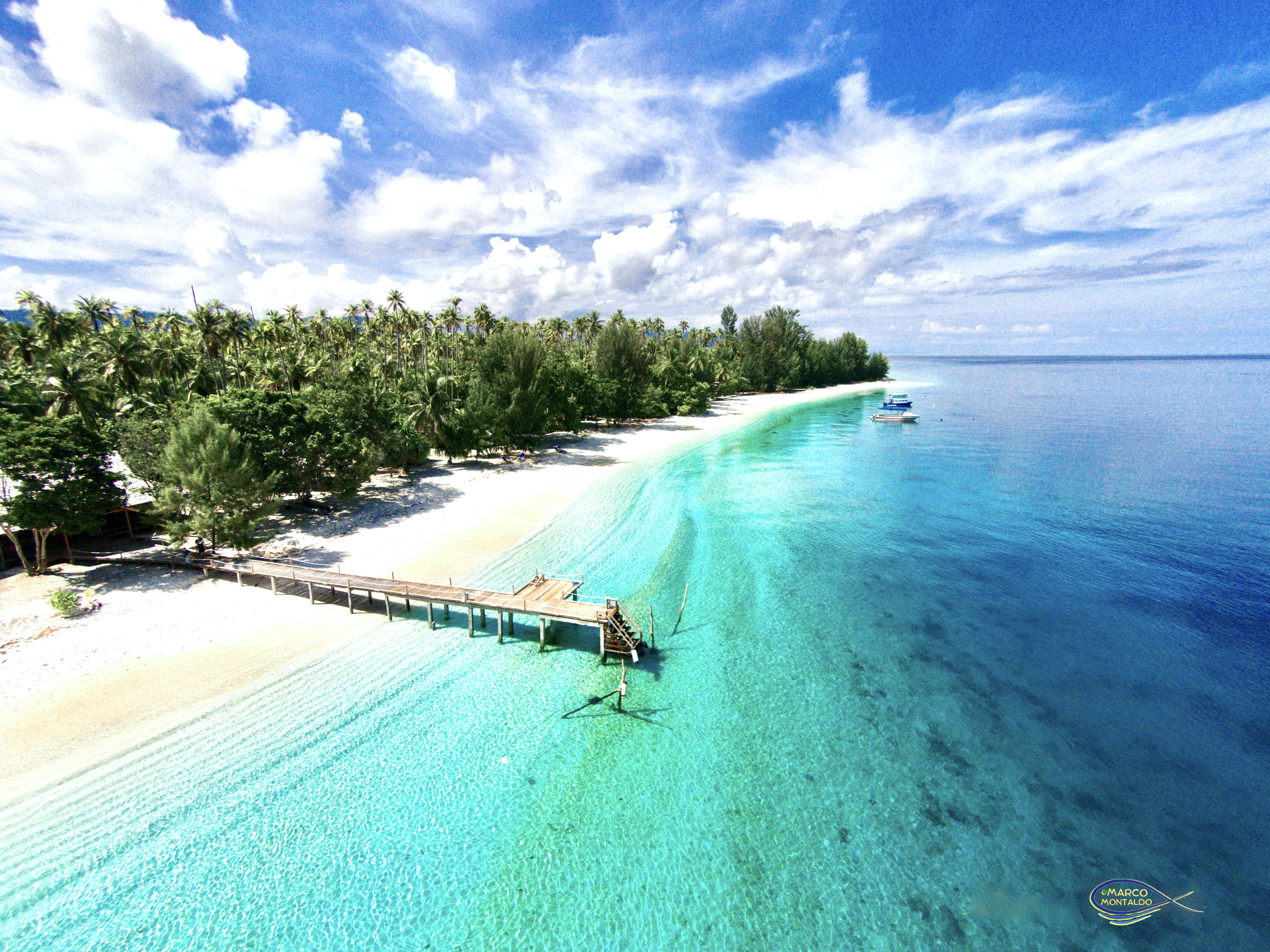  August Eco Resort island pier, Raja Ampat, Indonesia