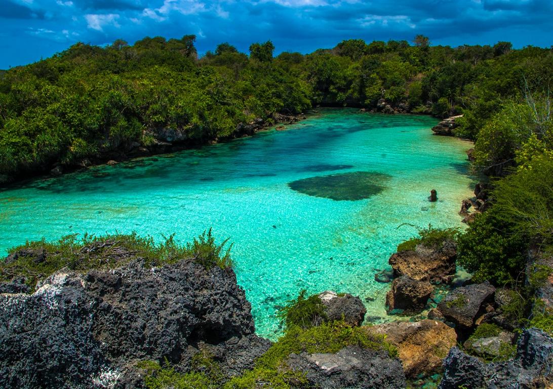 Indonesia, Little Sunda Island Sumba: Hidden Weekuri Lagune with crystal clear water